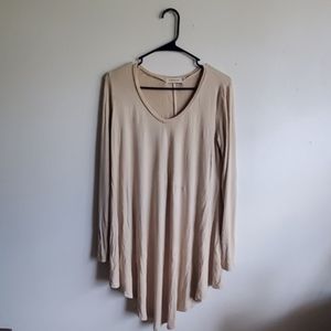 Womens long sleeve casual loose T-shirt Dress